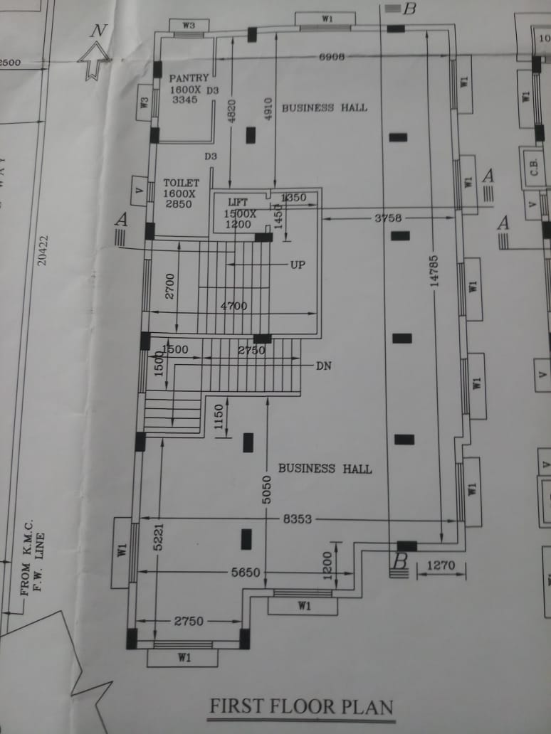 Thakurpukur,on M.G.Road,2200sqft Commercial Showroom (PA246)