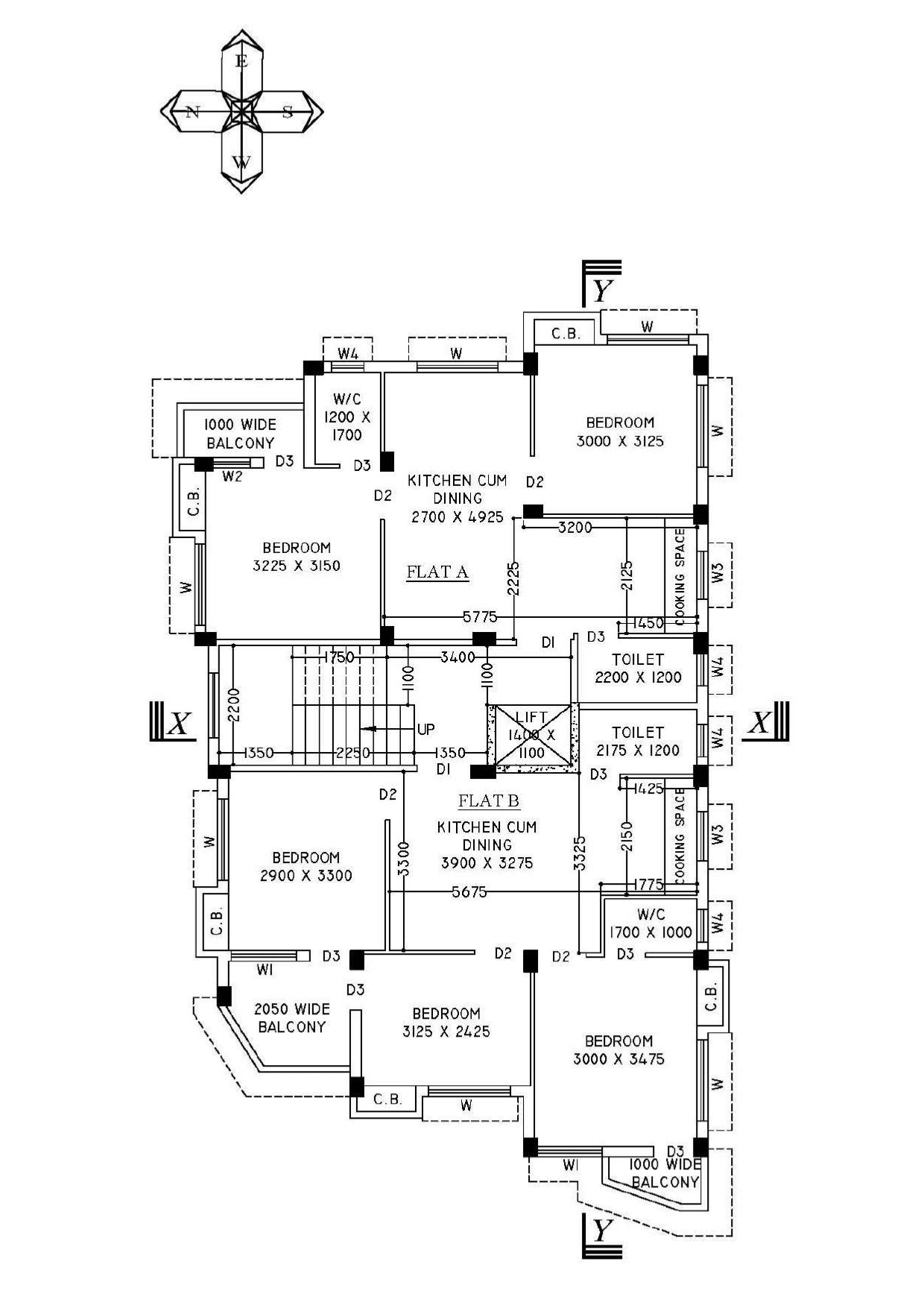 Joka,Diamond Park,Anandam Apartment,962sqft,3BHK (PA503)