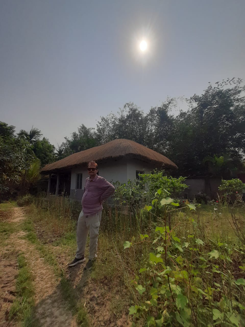 Falta,Mala Radhapur,50katha Land with 2Storey Bagan Bari (OA376)