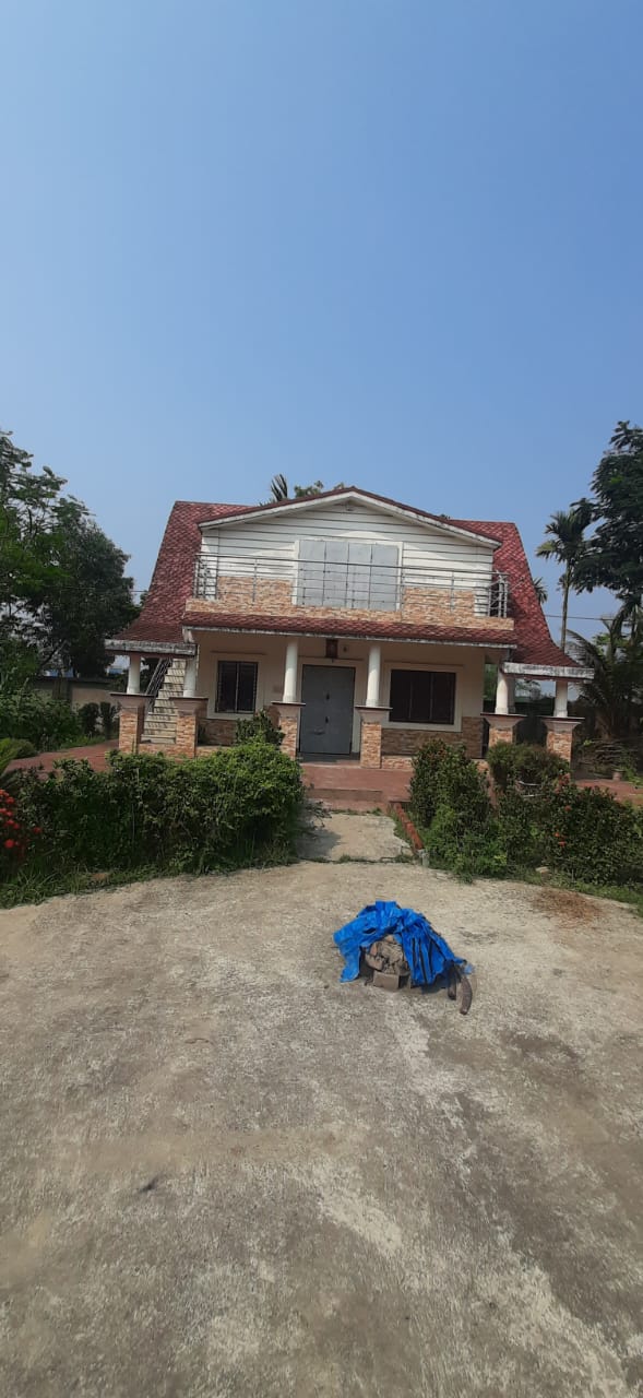 Falta,Mala Radhapur,50katha Land with 2Storey Bagan Bari (OA376)