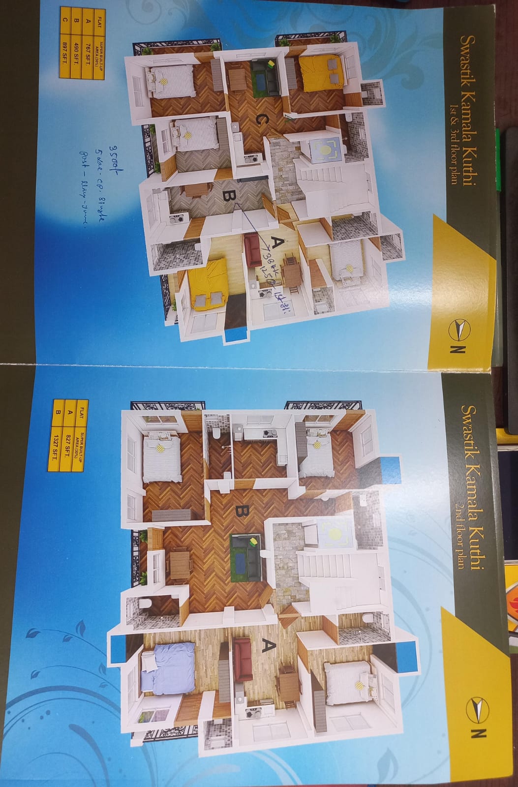 Behala Chowrasta West,Tatultala,Beni Master Lane,Swastik Kamala Kuthi Apartment,3BHK (PA463)