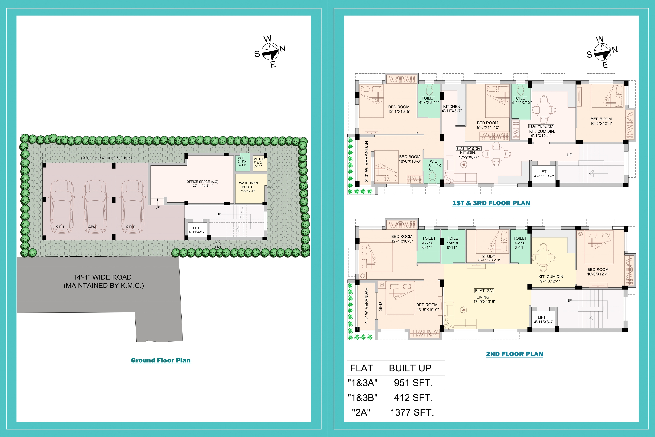 New Alipore,S.N.Roy Road,512sqft,1BHK (PA228)