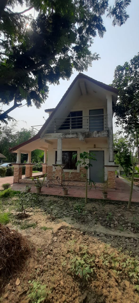 Falta,Mala Radhapur,50katha Land with 2Storey Bagan Bari (OA376)