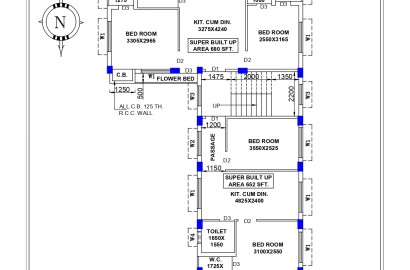 Purba Barisha,Philips Colony,Motilal Gupta Road,2BHK (PA498)
