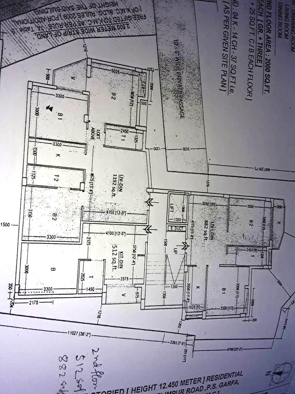 Ballygaunge,Dover Lane,Spandan Jasmine Apartment,1150sqft,3BHK (PA104)