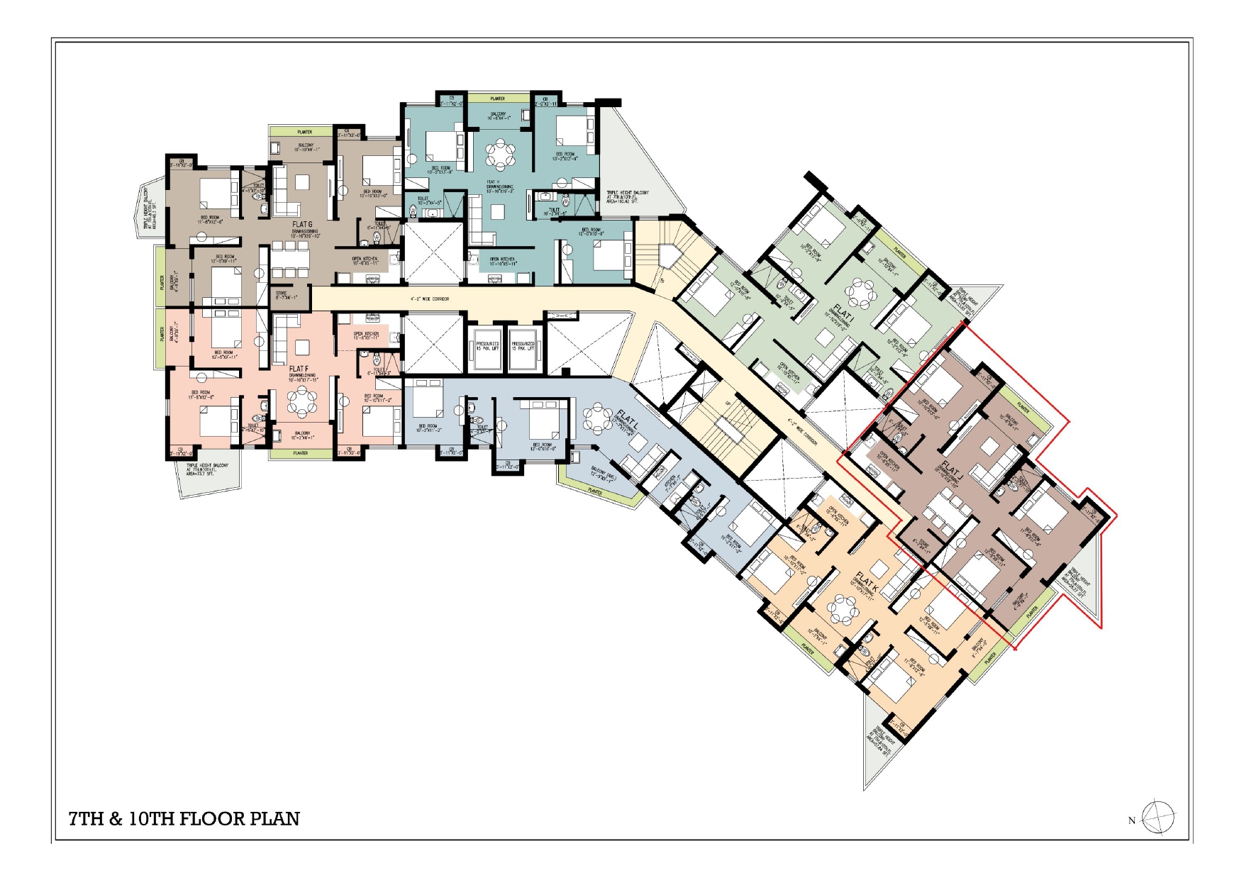 Behala Silpara,on D.H.Road,3BHK flat (PA304)