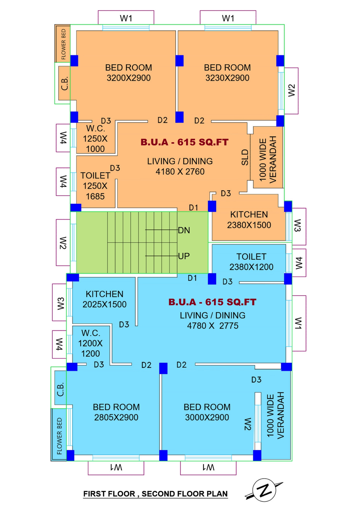 Behala Chowrasta West,Sanjib Pally,738sqft,2BHK (PA1)