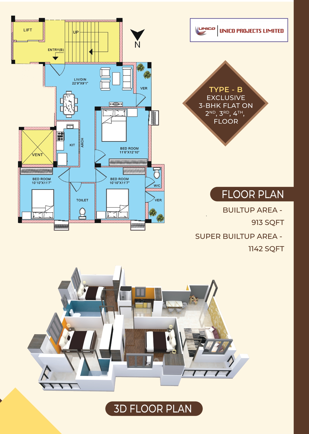 Shibrampur,Vinayak Plaza Apartment,1142sqft,3BHK (PA507)