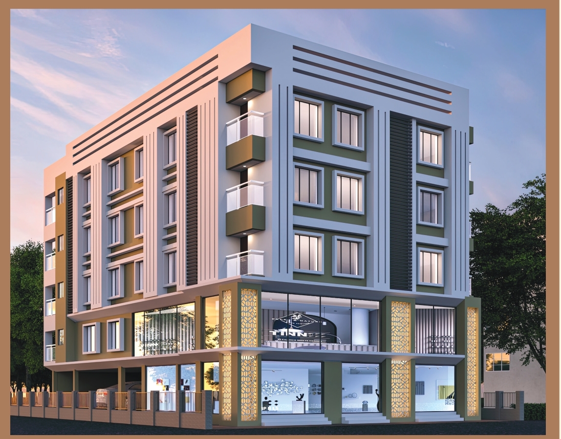 Shibrampur,Vinayak Plaza Apartment,1142sqft,3BHK (PA507)