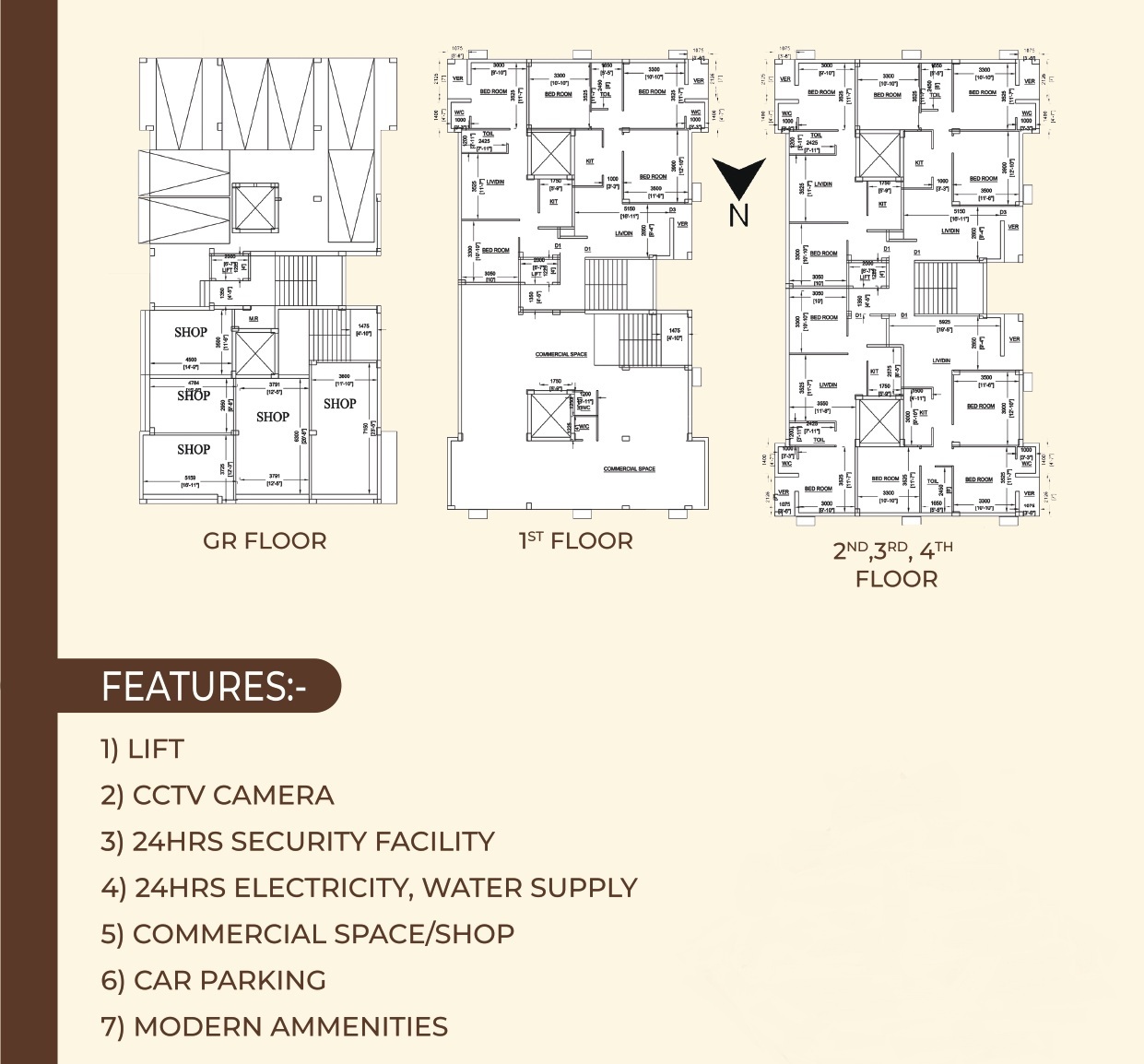 Shibrampur,Vinayak Plaza Apartment,1142sqft,3BHK (PA507)